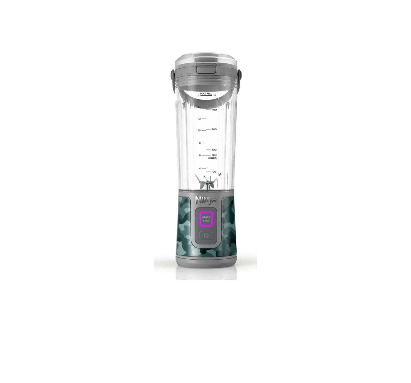 Ninja Mini Licuadora Blast Blender Portátil De 532ml (18 Oz)  Comuflaje (reacondicionado)