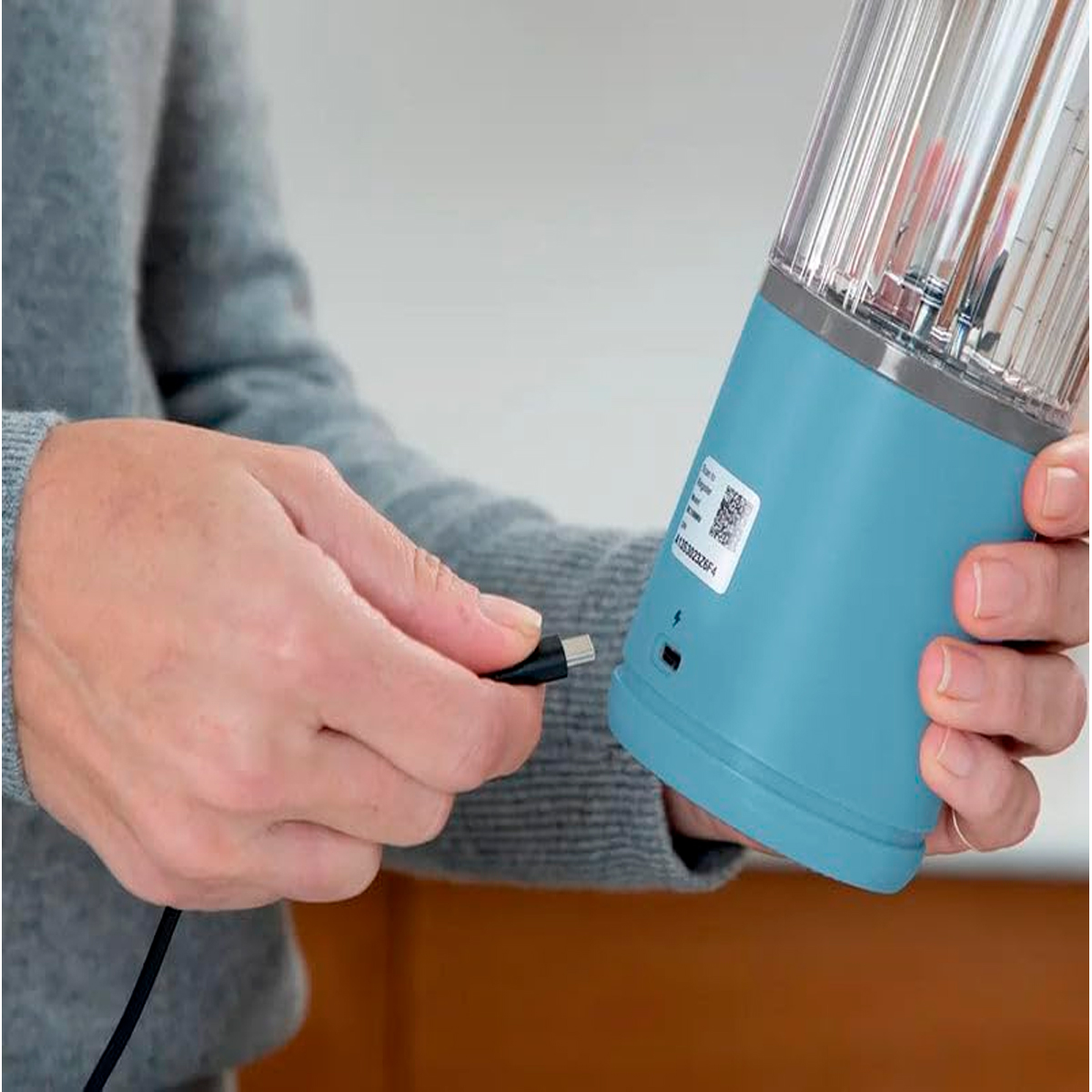 Foto 5 pulgar | Ninja Mini Licuadora Blast Blender Portátil De 473ml (16 Oz)  Azul Marino (reacondicionado)