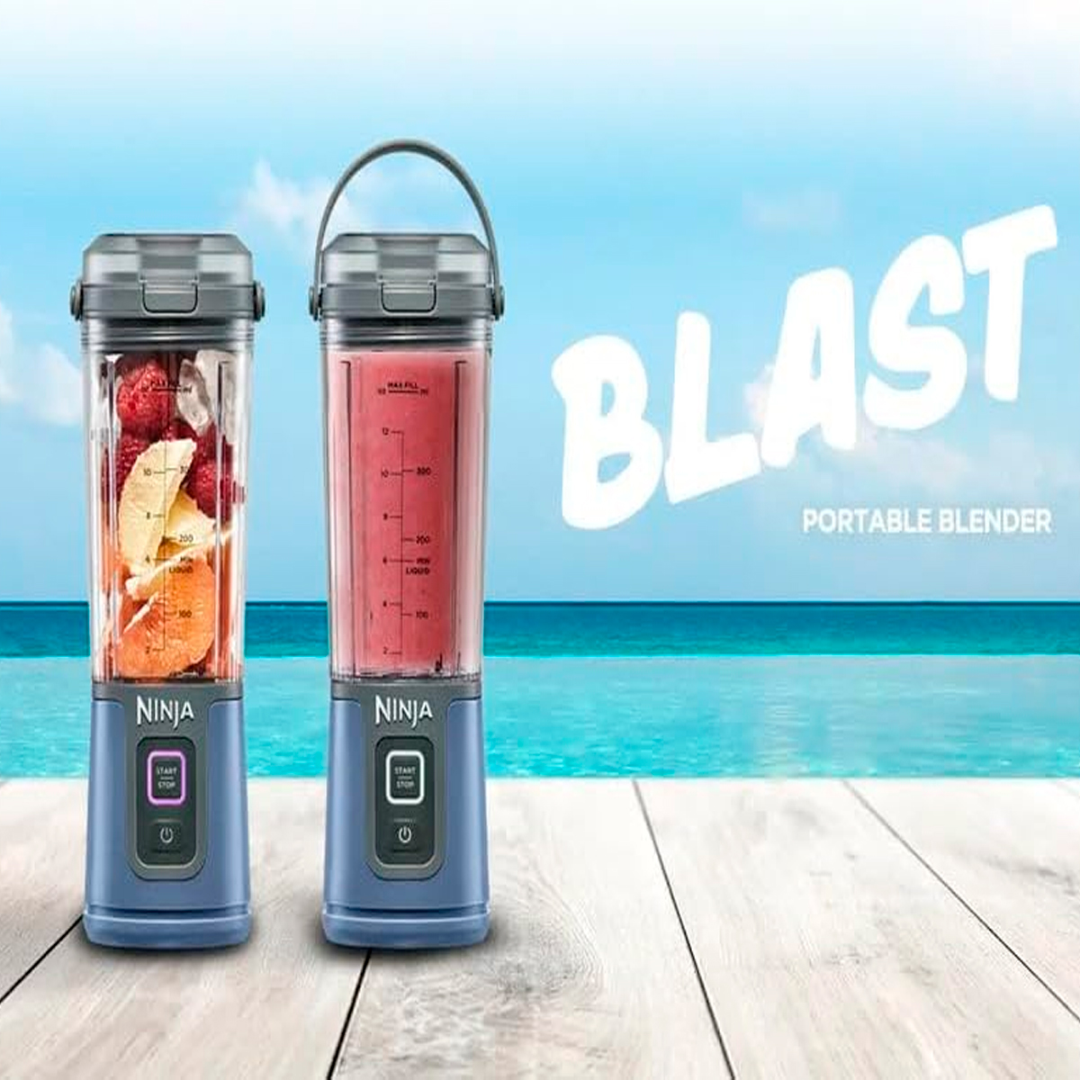 Foto 6 pulgar | Ninja Mini Licuadora Blast Blender Portátil De 473ml (16 Oz)  Azul Marino (reacondicionado)