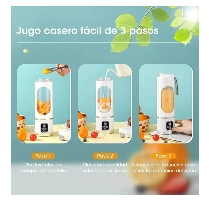 Foto 5 pulgar | Minilicuadora Recargable