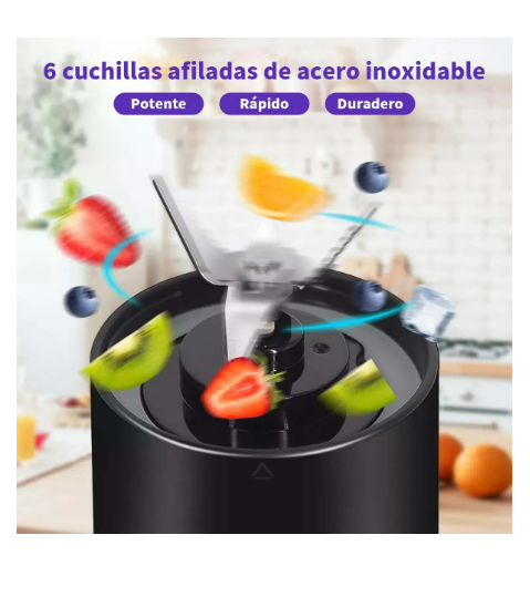 Foto 2 | Minilicuadora Recargable