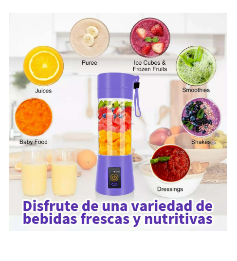 Foto 4 pulgar | Minilicuadora Recargable