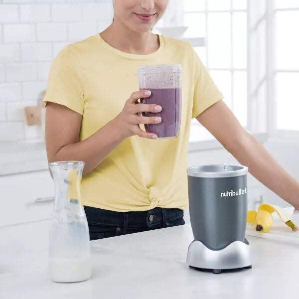 Foto 4 pulgar | Licuadora Nutribullet De Alta Velocidad De 600 W  8 Piezas  Gris  1 Año De Garantía - Venta Internacional.