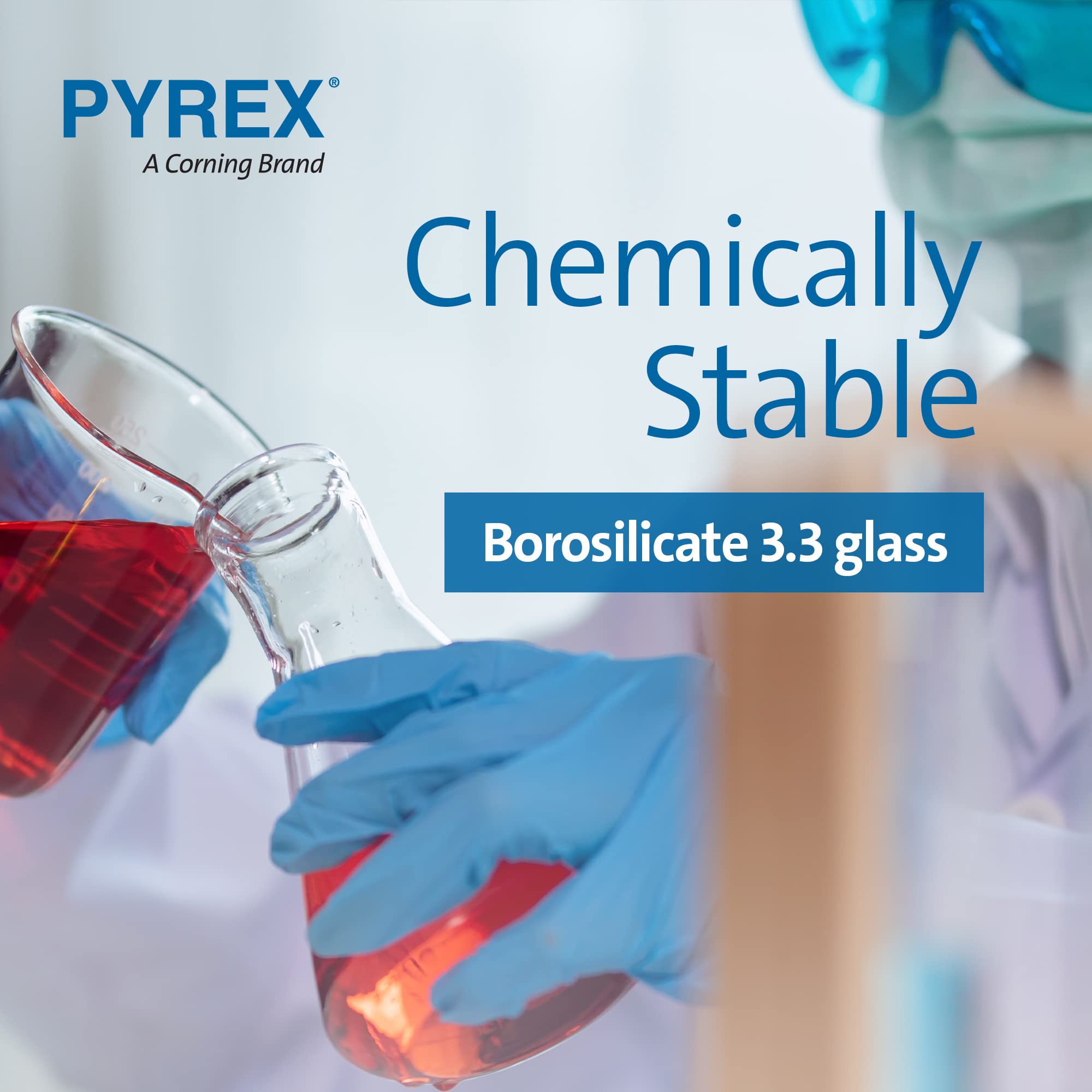 Foto 4 | Vaso De Vidrio Pyrex Griffin Low Form  1 Litro (2 Paquetes)  Laboratorio De Química - Venta Internacional.