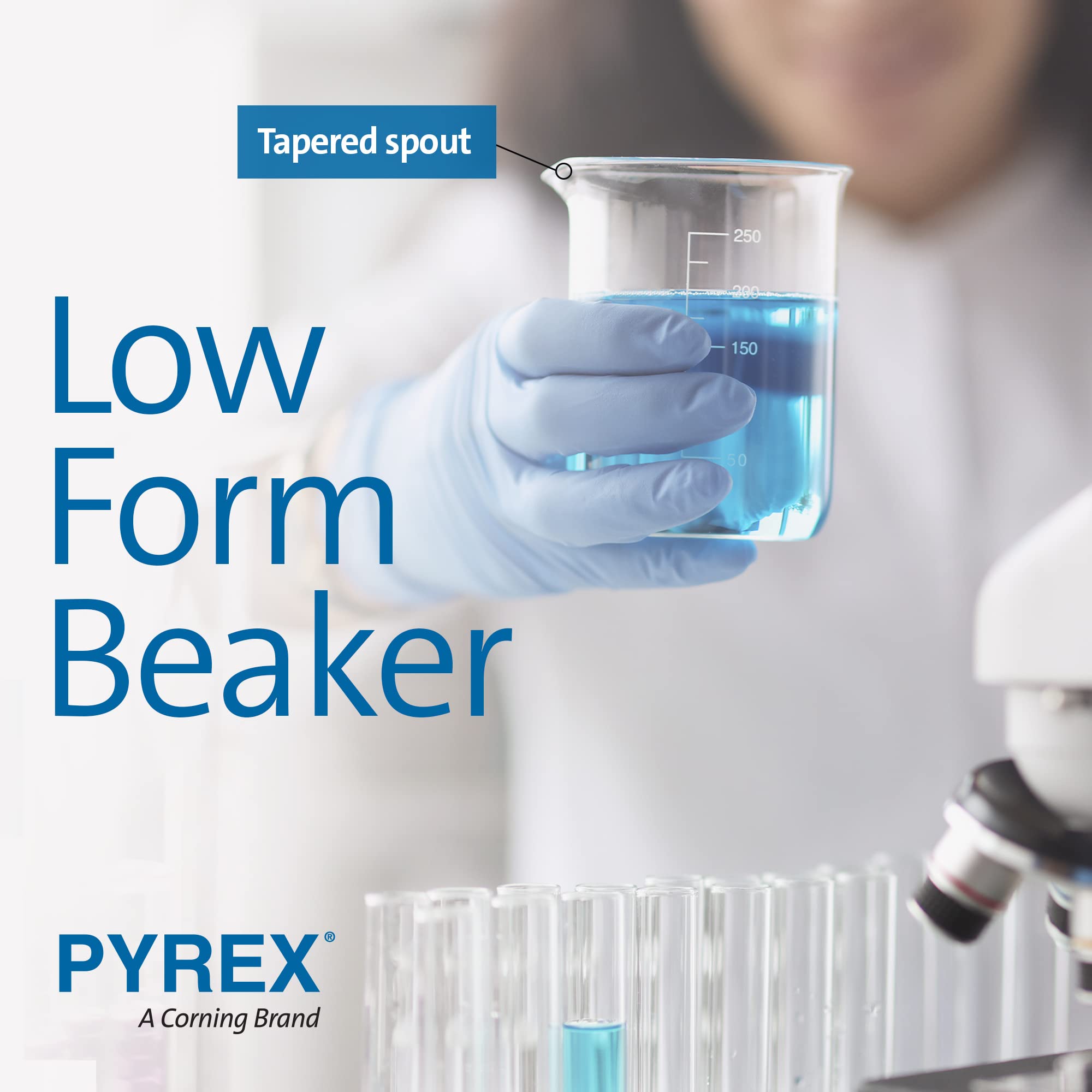 Foto 6 | Vaso De Vidrio Pyrex Griffin Low Form  1 Litro (2 Paquetes)  Laboratorio De Química - Venta Internacional.