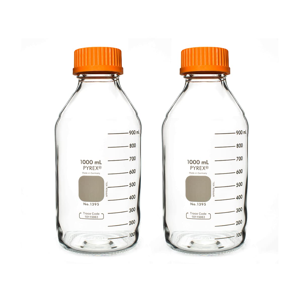Foto 2 pulgar | Botella De Vidrio Pyrex De 1 Litro Con Tapón De Rosca Gl45  Paquete De 2 - Venta Internacional.