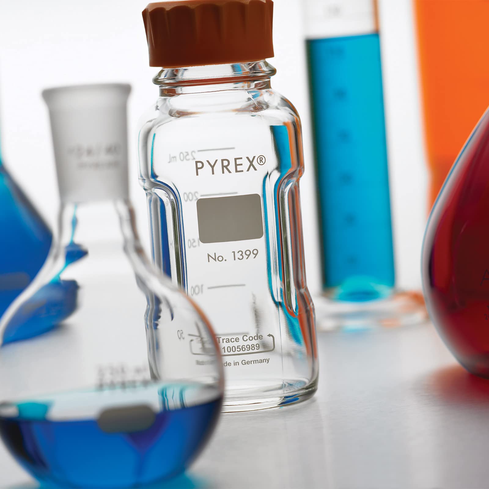 Foto 5 | Botella De Vidrio Pyrex De 1 Litro Con Tapón De Rosca Gl45  Paquete De 2 - Venta Internacional.
