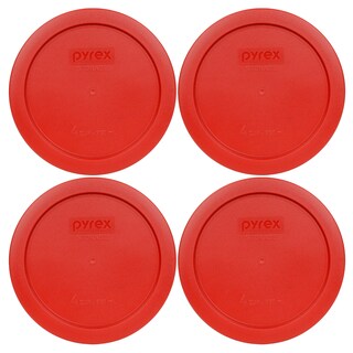 Foto 1 | Tapa De Almacenamiento Pyrex 7201-pc Redonda Color Rojo Amapola 950 Ml (paquete De 4) - Venta Internacional.