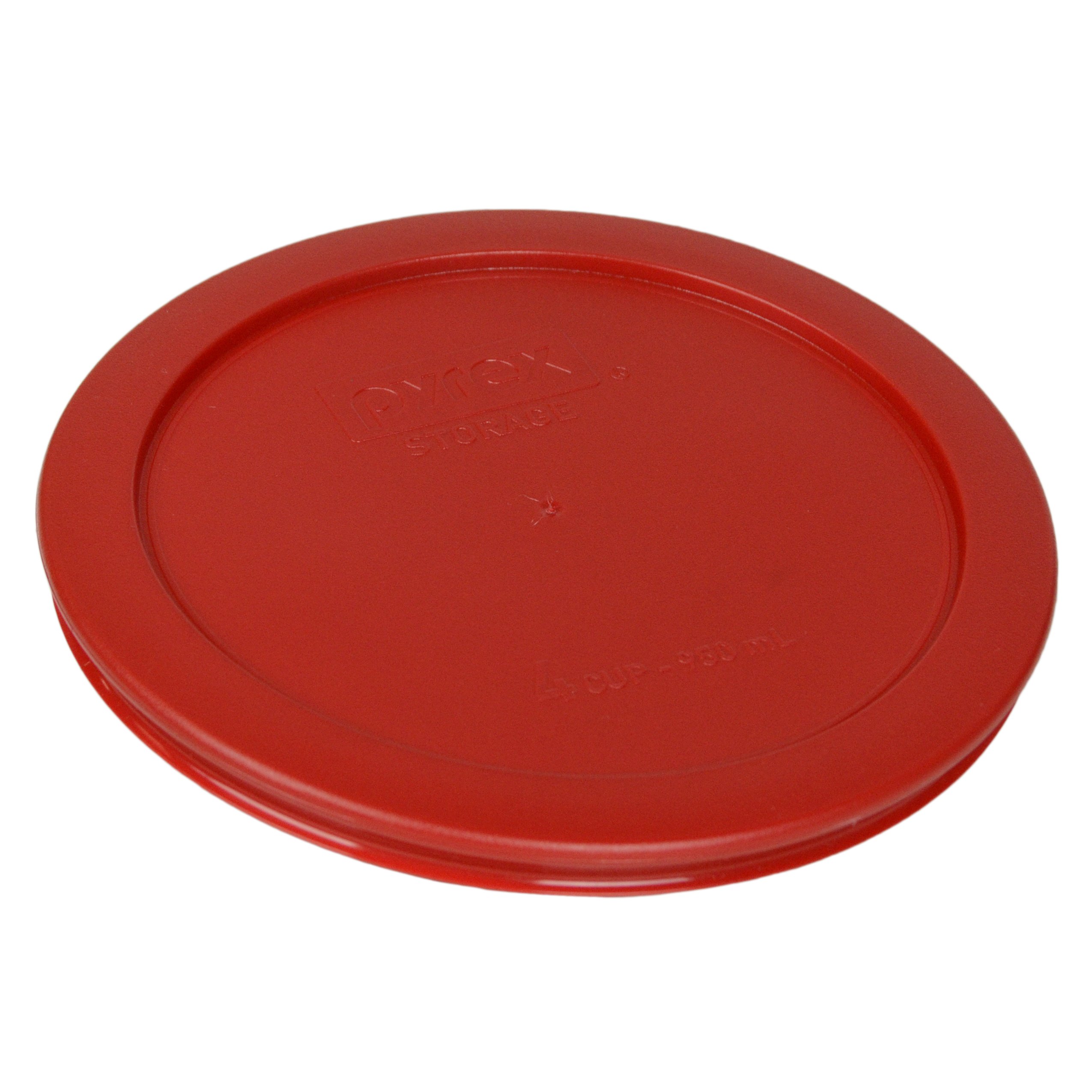 Foto 3 pulgar | Tapa De Almacenamiento Pyrex 7201-pc  Redonda  Color Rojo Amapola  950 Ml (paquete De 4) - Venta Internacional.