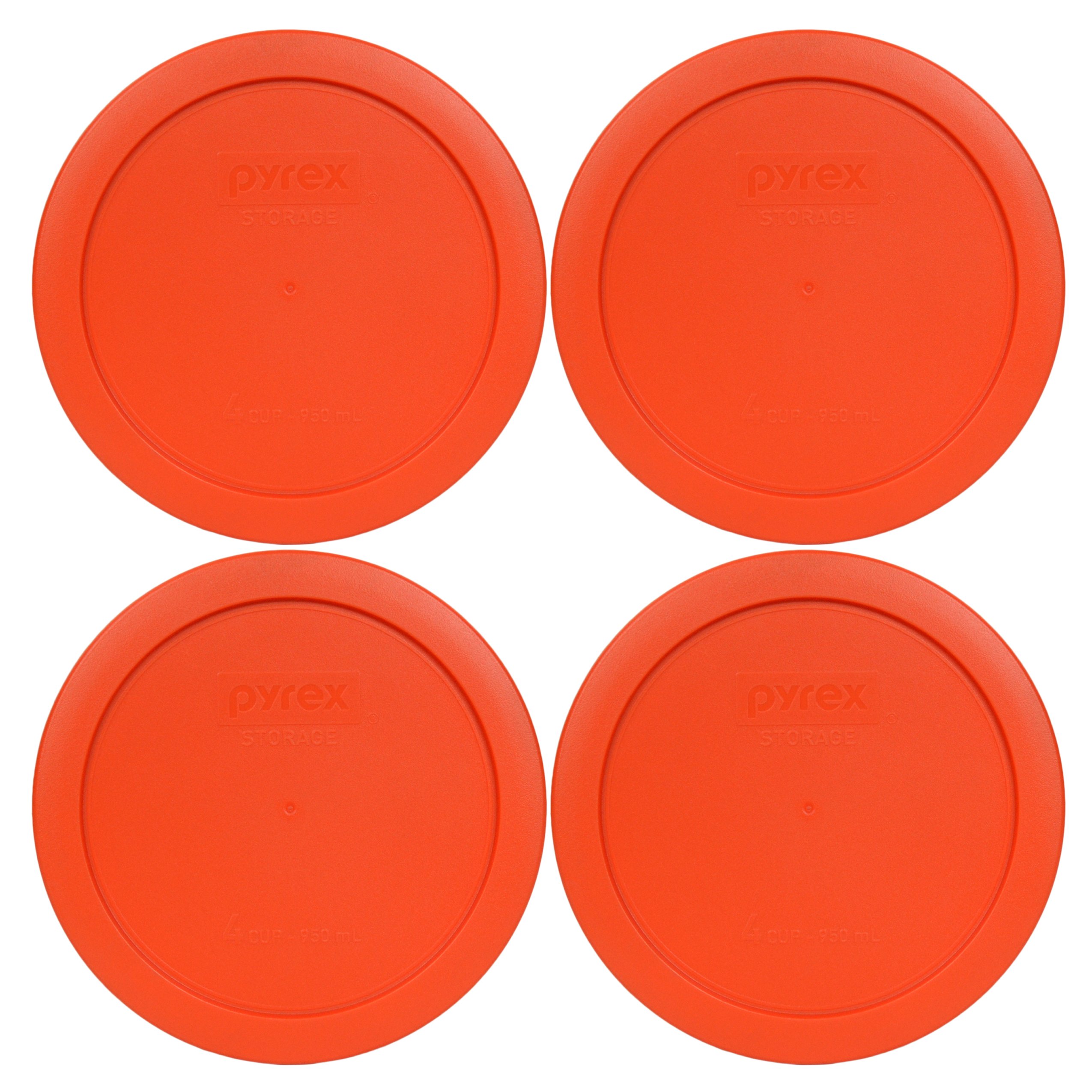 Foto 2 pulgar | Tapas De Repuesto Para Almacenamiento De Alimentos Pyrex 7201-pc  950 Ml (paquete De 4) - Venta Internacional.