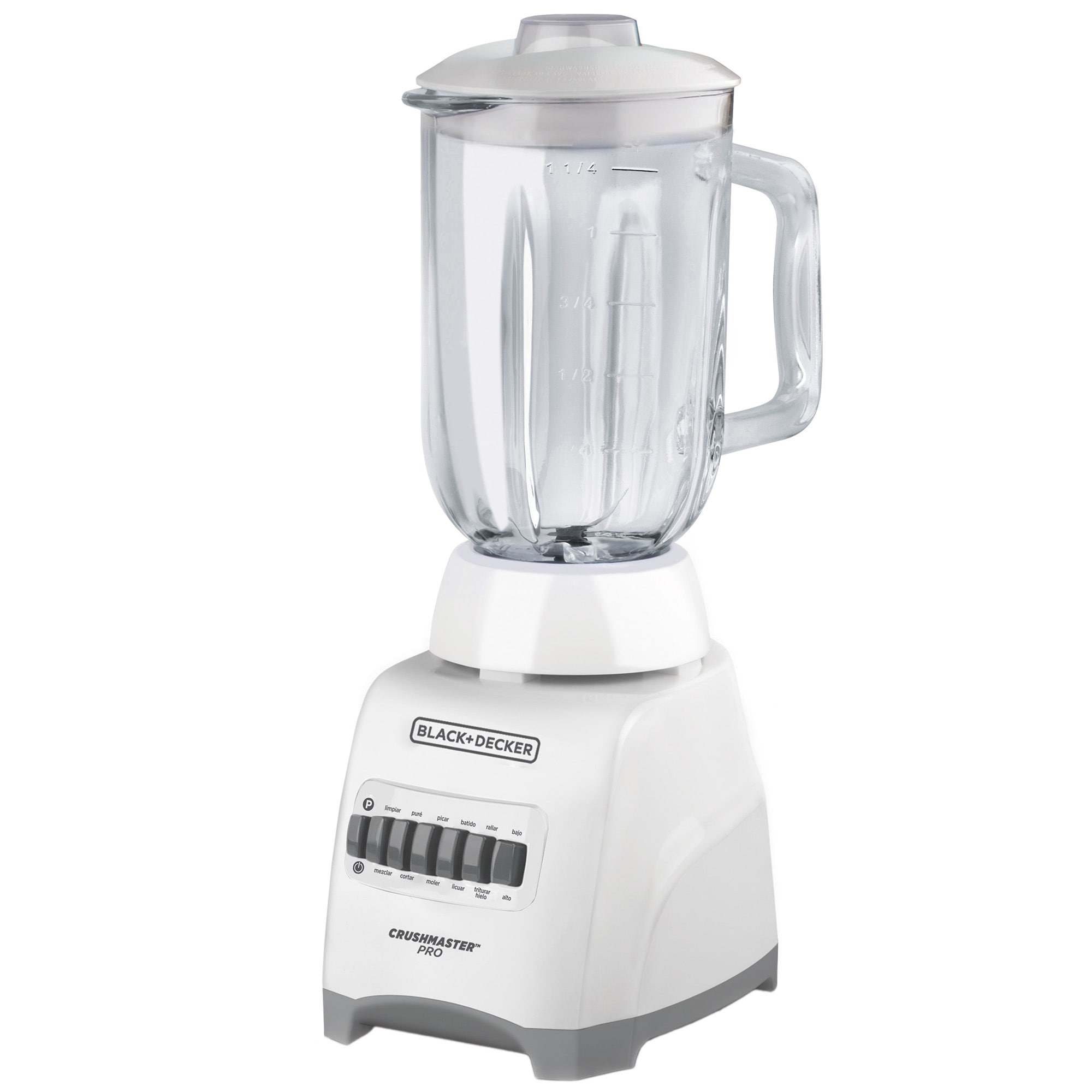 Licuadora Black+Decker BL1000WG Blanco CrushMaster Pro Vaso de Vidrio $2,734