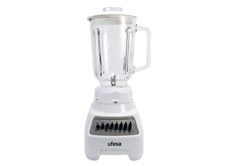 Foto 1 | Licuadora Ufesa Málaga Vaso Vidrio 10 Velocidades color Blanco