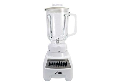 Foto 1 | Licuadora Ufesa Málaga Vaso Vidrio 10 Velocidades color Blanco