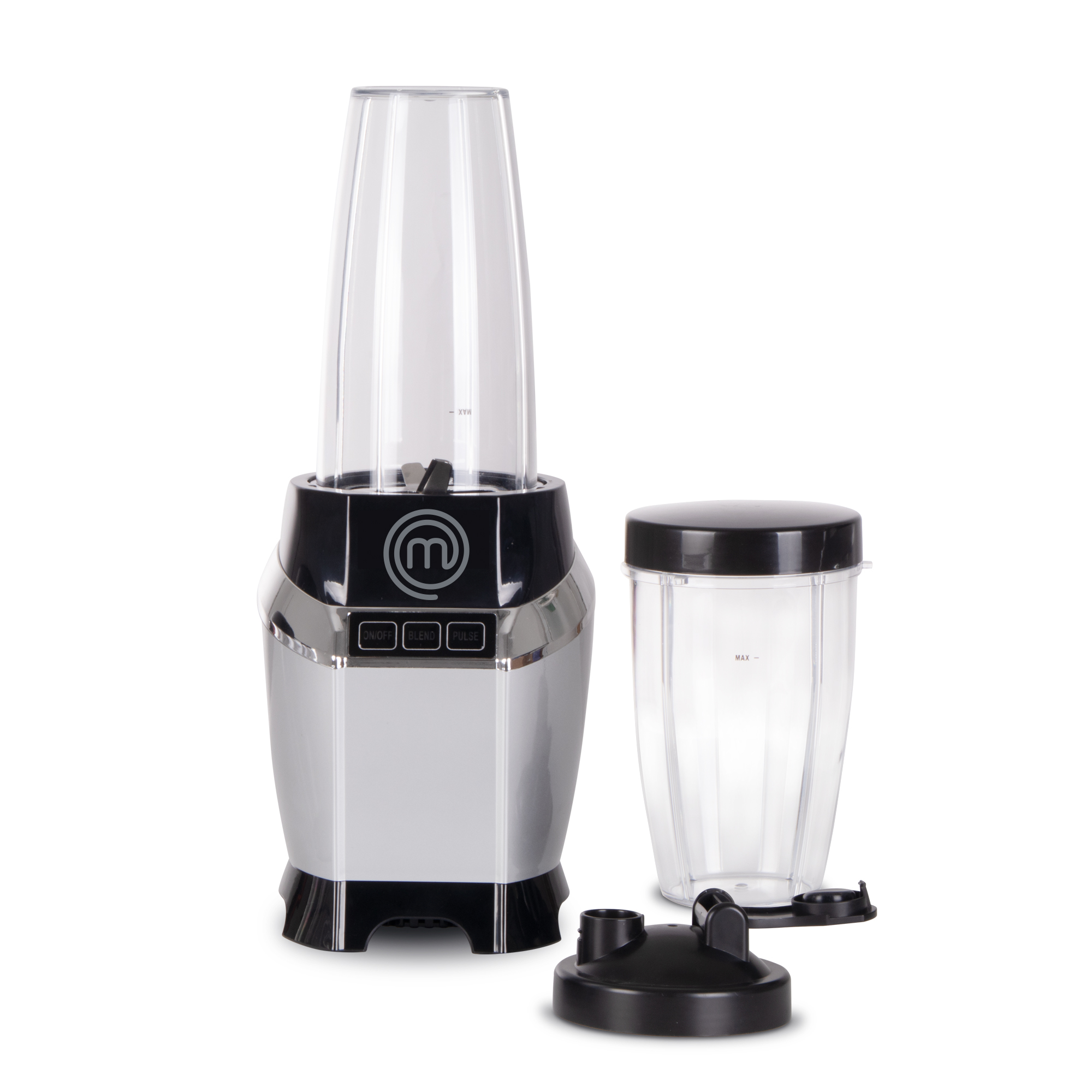 Licuadora Y Procesador Nutri-blender Max 1000W Acero Masterchef color Plata