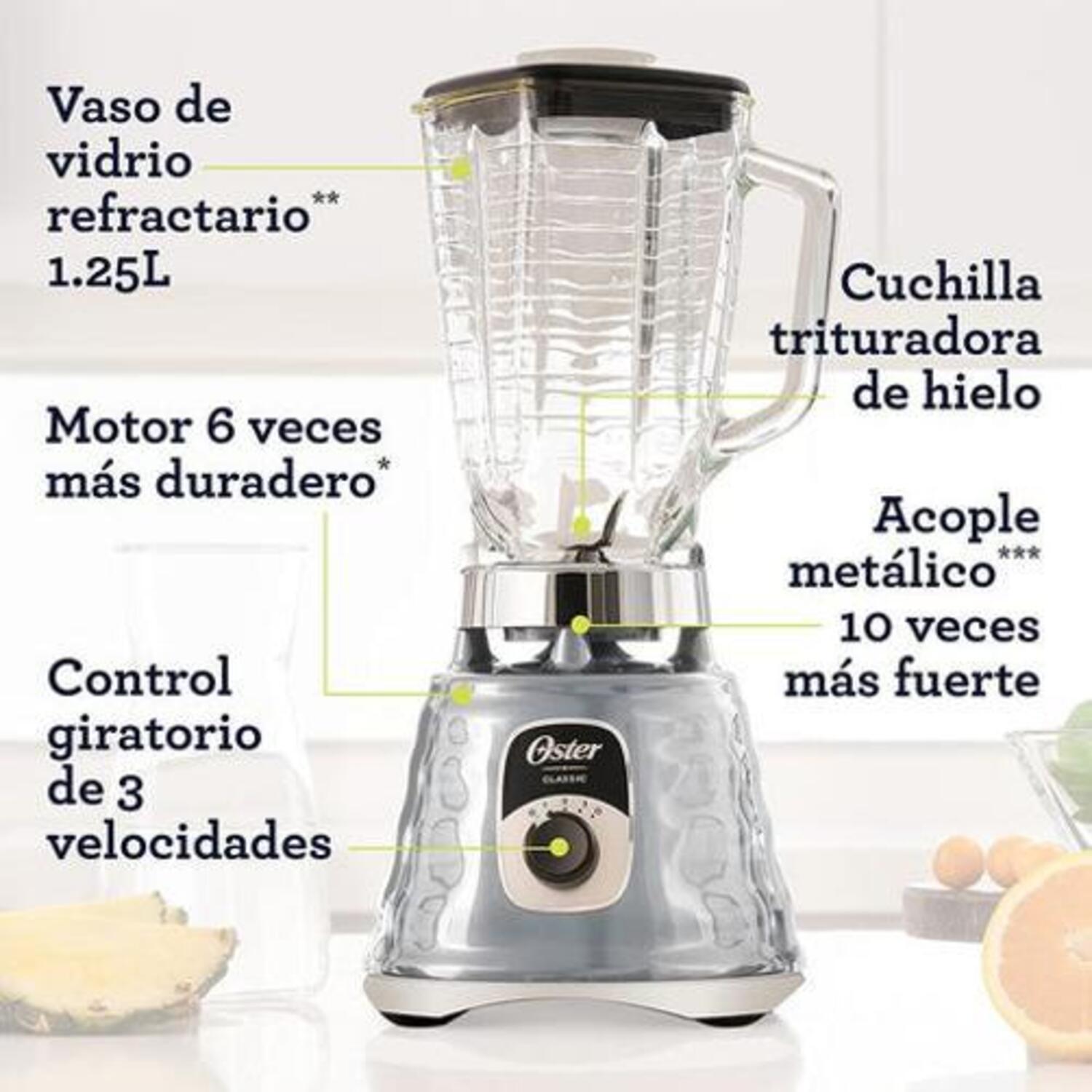 Foto 4 pulgar | Licuadora Clásica Oster Control Perilla Cromada 3