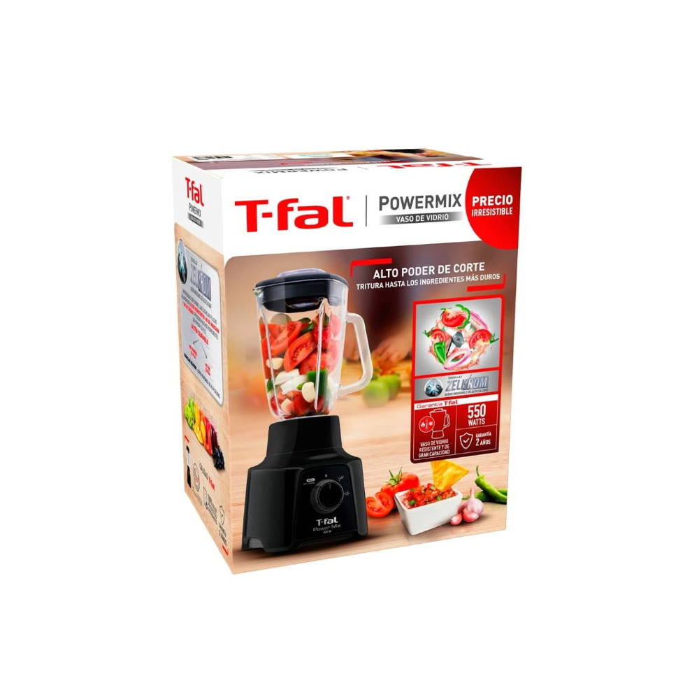 Foto 4 pulgar | Licuadora  T-fal LN2838MX color Negro 2 Velocidades Vaso de Vidrio