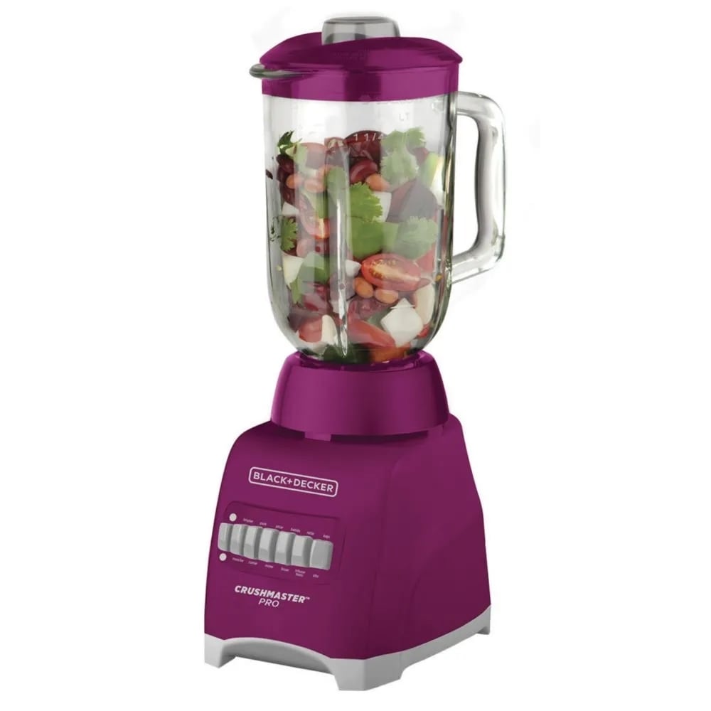 Licuadora Black Decker BL1000FG color Purpura con Vaso de Vidrio Coppel