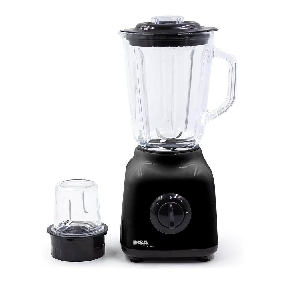 Licuadora Disa Home Essential Vaso Vidrio 1.5 L 2vel.+ Pulso color Negro