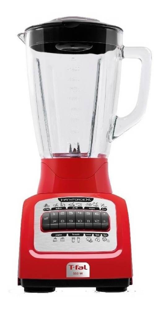 Licuadora Infinyforce 2.2l Con Vaso De Vidrio 127v  T-fal