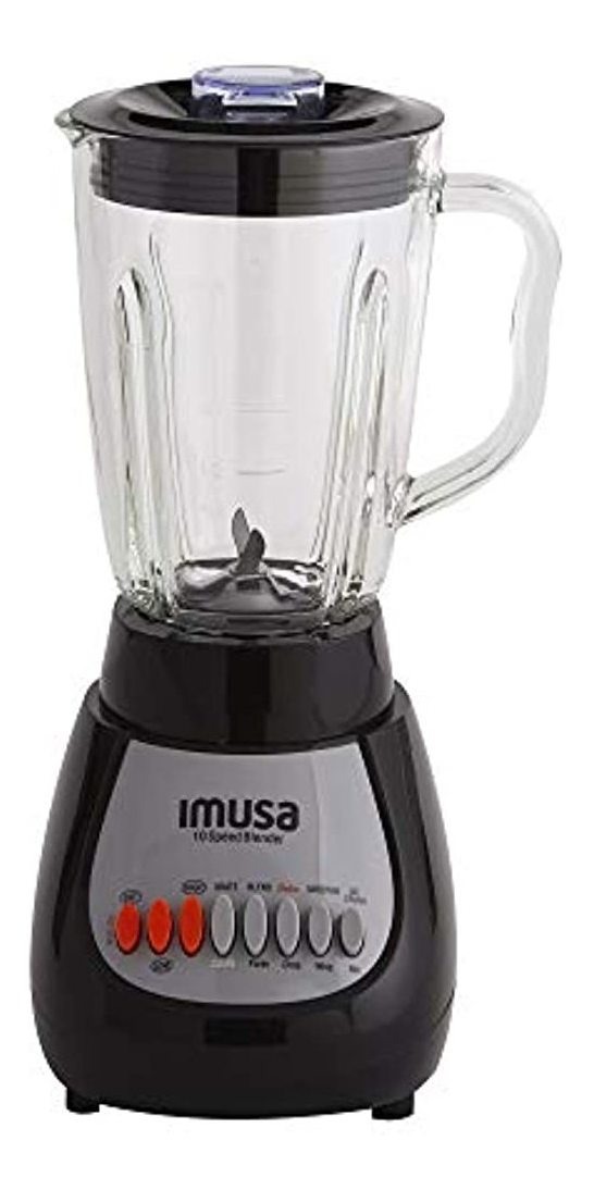 Imusa Usa Gau-80313b Licuadora Negra De 10 Velocidades Con F