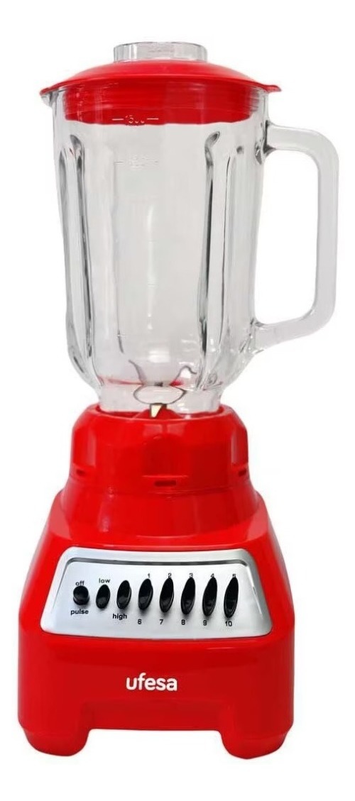 Licuadora Malaga Ufesa Vidrio Roja 1.5l