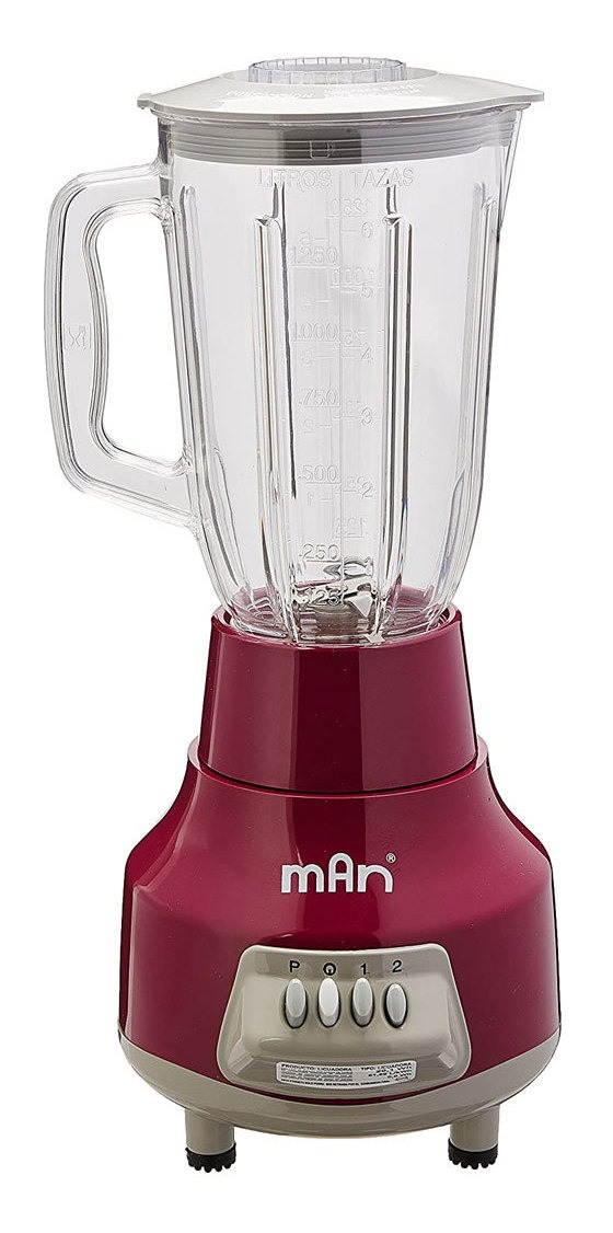 Licuadora 1.2 Lt 3 Vel Borgoña Ecoblender Lp-1010pmo141 Man