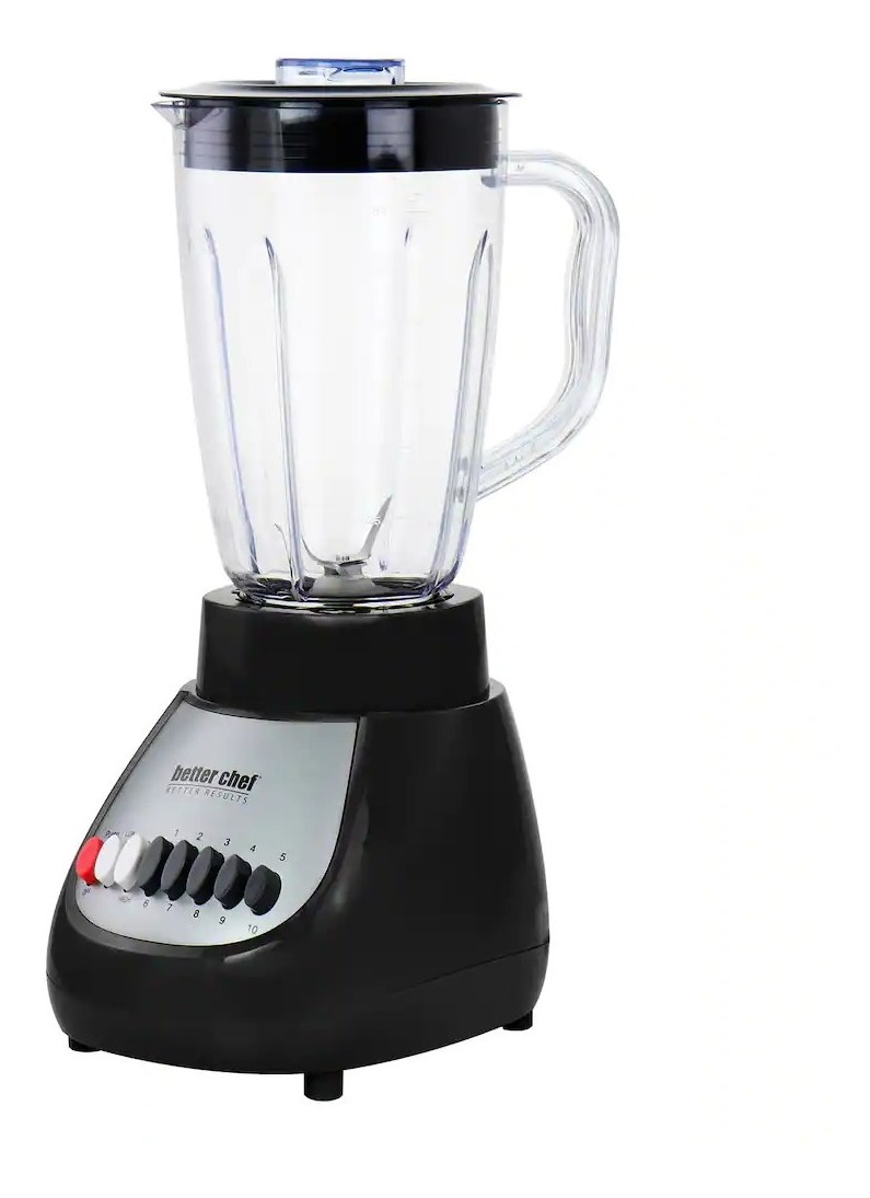 Licuadora Better Chef 350w 10 Velocidades Vaso Vidrio