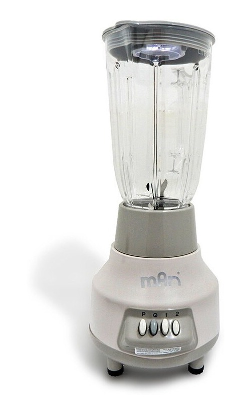 Foto 2 pulgar | Licuadora Vaso Plástico 1.5l 3 Vel Blanco Lpp-1010 Man