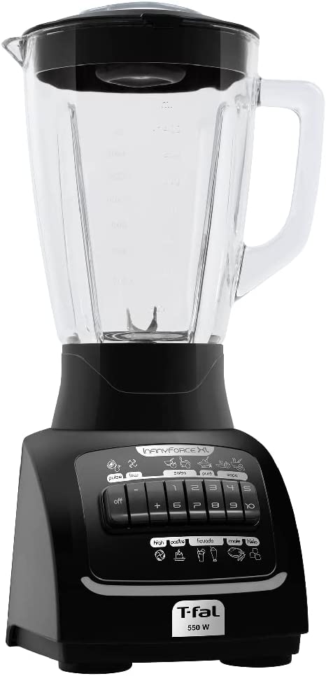 Foto 2 pulgar | Licuadora T-fal Infinyforce Xl 2.2 L Vaso Vidrio 023-0233 de 10 Vel 6 Cuchilla