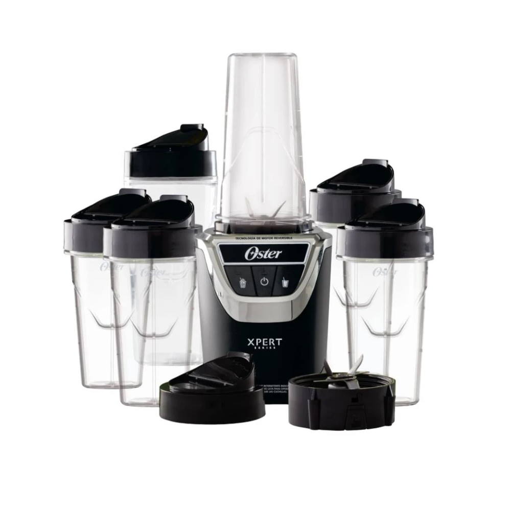 Licuadora Procesador De Alimentos 1000 W Oster 6 Vasos Oster Xpert color Negro