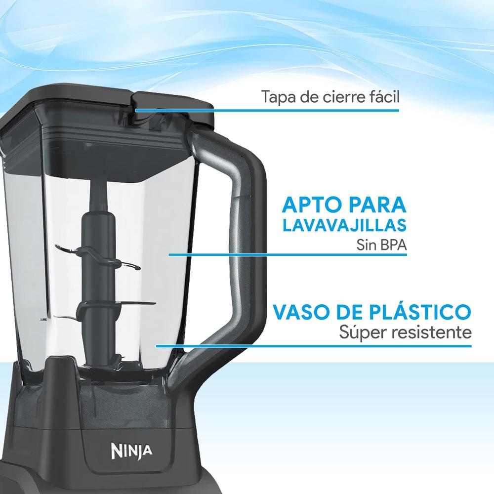 Foto 6 pulgar | Licuadora Ninja Co610 Profesional 4 Vel 2.1 Lt color Negro Vaso de Plástico