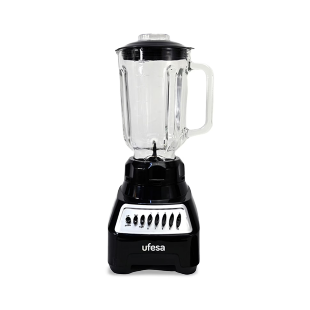 Licuadora Ufesa Malaga 10 Velocidades Vaso Vidrio color Negro