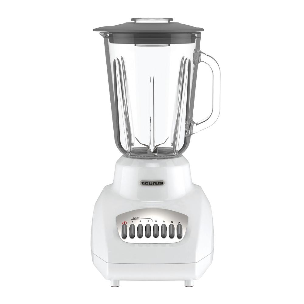 Foto 1 | Licuadora Taurus Gaudí color Blanco Vaso de Vidrio de 1.5 Litros 500 W 7 Velocidades Acople Easyfit de Larga Duración