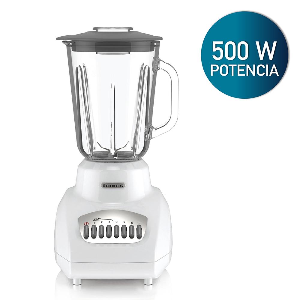Foto 4 | Licuadora Taurus Gaudí color Blanco Vaso de Vidrio de 1.5 Litros 500 W 7 Velocidades Acople Easyfit de Larga Duración