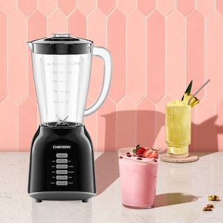 Foto 2 | Licuadora Chefman Vaso de Plástico de 1.5 L 8 Velocidades 400 W Cuchillas de Acero Inoxidable y Tapa de Cierre Seguro