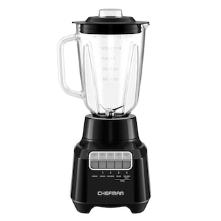 Foto 1 | Licuadora Chefman Vaso de Vidrio de 1.5 L 4 Velocidades 400 W Cuchillas de Acero Inoxidable y Tapa de Cierre Seguro