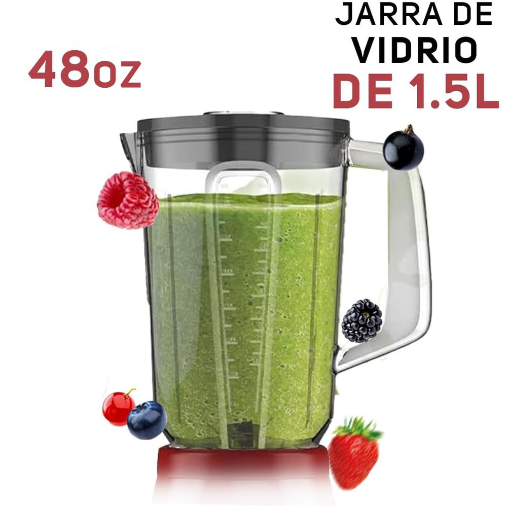 Foto 5 pulgar | Licuadora Taurus Grandeur Touch Vaso de Vidrio 1.5 L 600 W