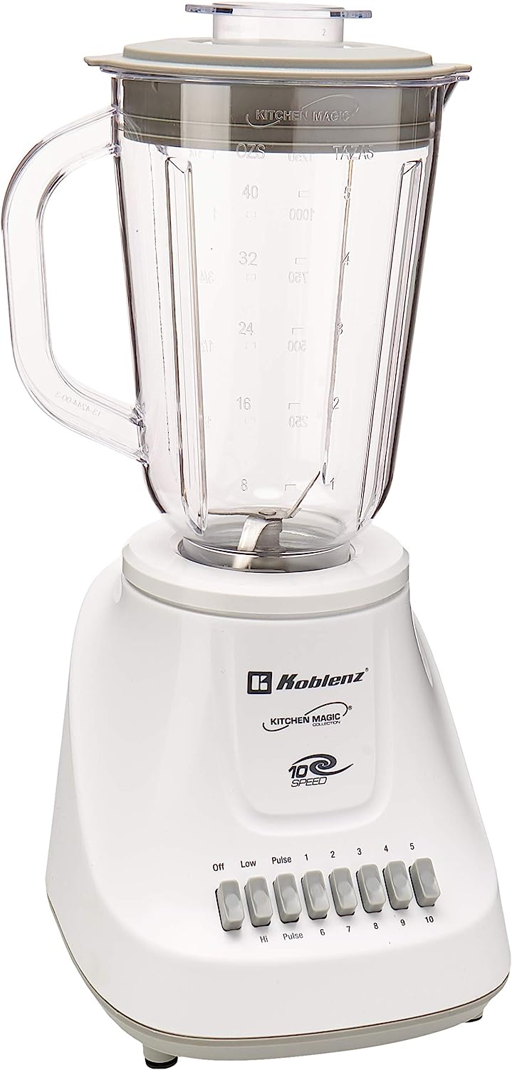Foto 2 pulgar | Licuadora Koblenz LKM5510PB Blanca 10 Velocidades 1.250 L Vaso de Plástico