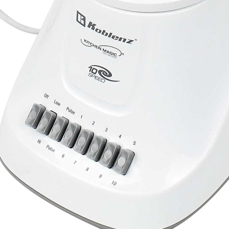 Foto 4 pulgar | Licuadora Koblenz LKM5510PB Blanca 10 Velocidades 1.250 L Vaso de Plástico