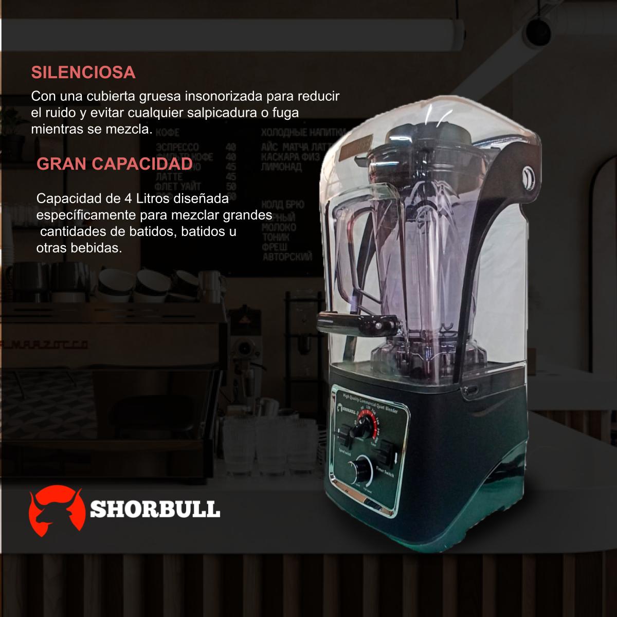 Foto 8 pulgar | Licuadora Con Escudo 2200w 4 L Shorbull