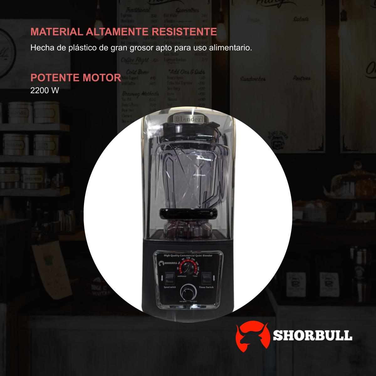 Foto 8 | Licuadora Con Escudo 2200w 4 L Shorbull