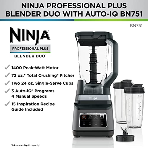 Foto 5 | Venta Internacional-Licuadora Ninja Gris de 1400 w