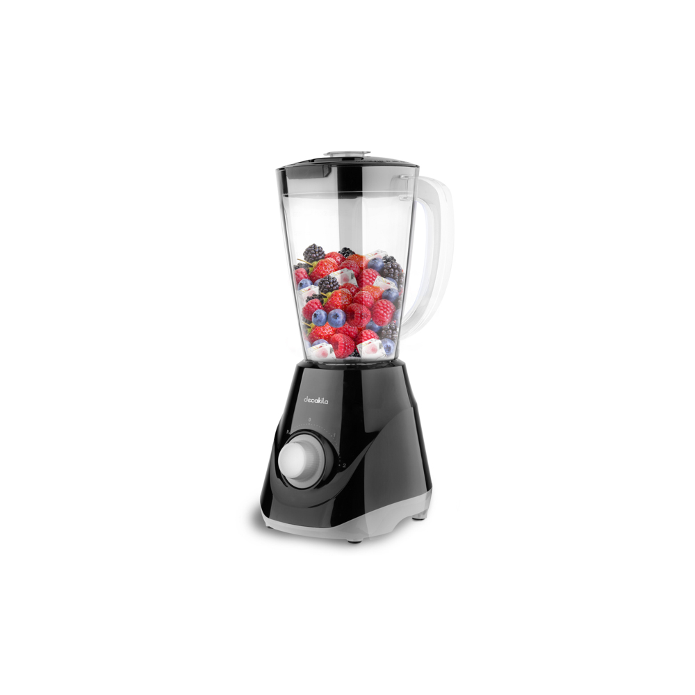 Licuadora 500w Decakila Kujb036b 2 Velocidades Vaso 1.5l Negro