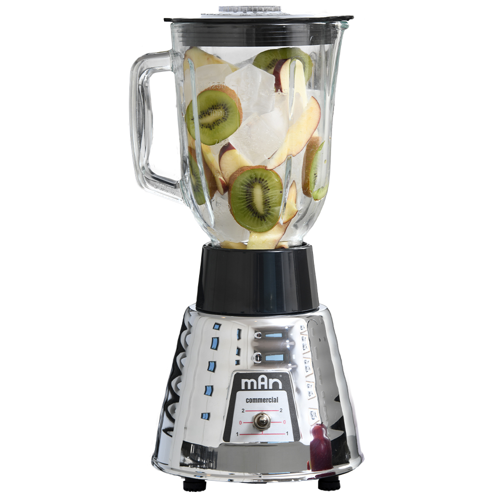 Licuadora Man Lmv-202 Plateada Base Metálica Cap 1.5 Lt. 2 Vel. 700w