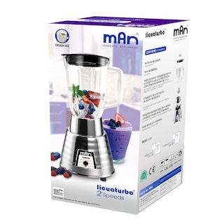 Foto 4 | Licuadora Man Lmv-202 Plateada Base Metálica Cap 1.5 Lt. 2 Vel. 700w