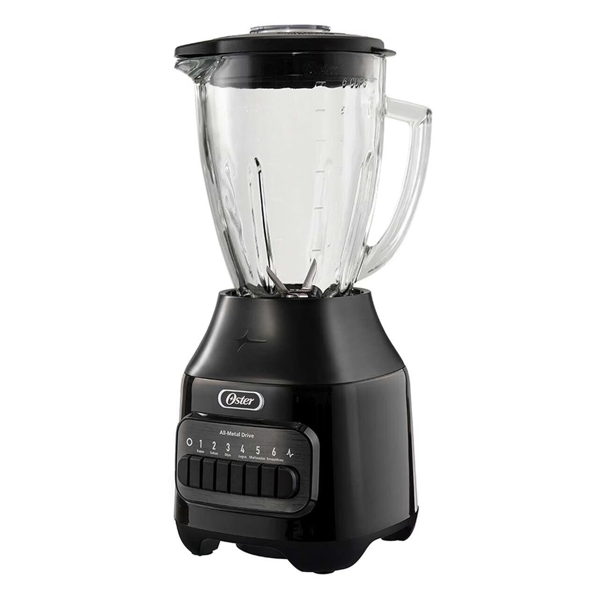 Foto 1 | Licuadora Oster Blstpeg-bpb-013 Vaso de Vidrio 6 Velocidades Negra