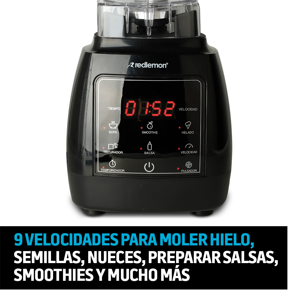 Foto 6 pulgar | Licuadora de Mesa Redlemon 9 Velocidades 1000 w