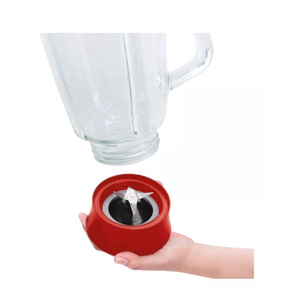 Foto 4 pulgar | Licuadora 2 Vel Vaso Vidrio Roja 550 W Optimix Tefal