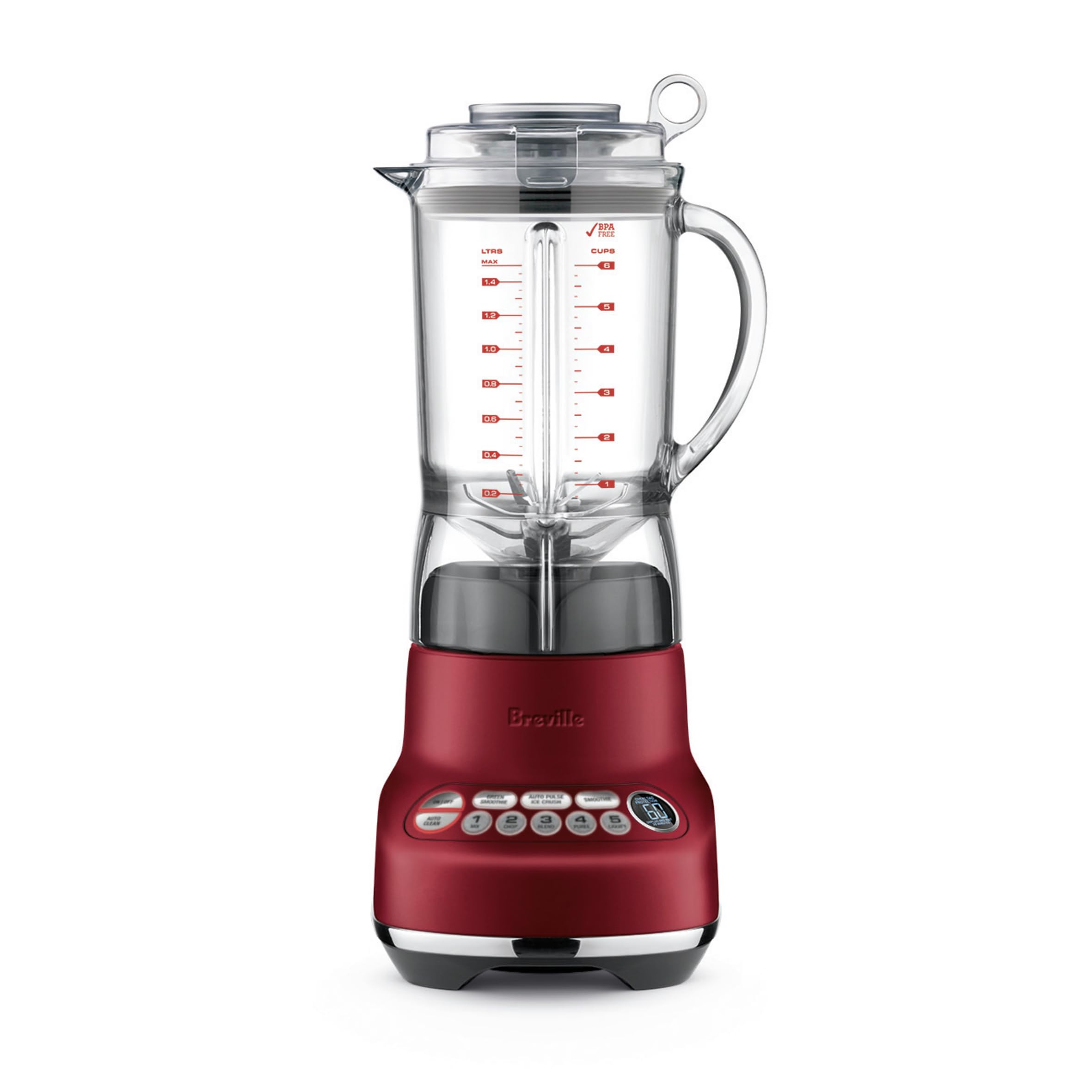 Foto 2 pulgar | Licuadora Breville The Fresh & Furious Red Velvet 1.5l - Venta Internacional