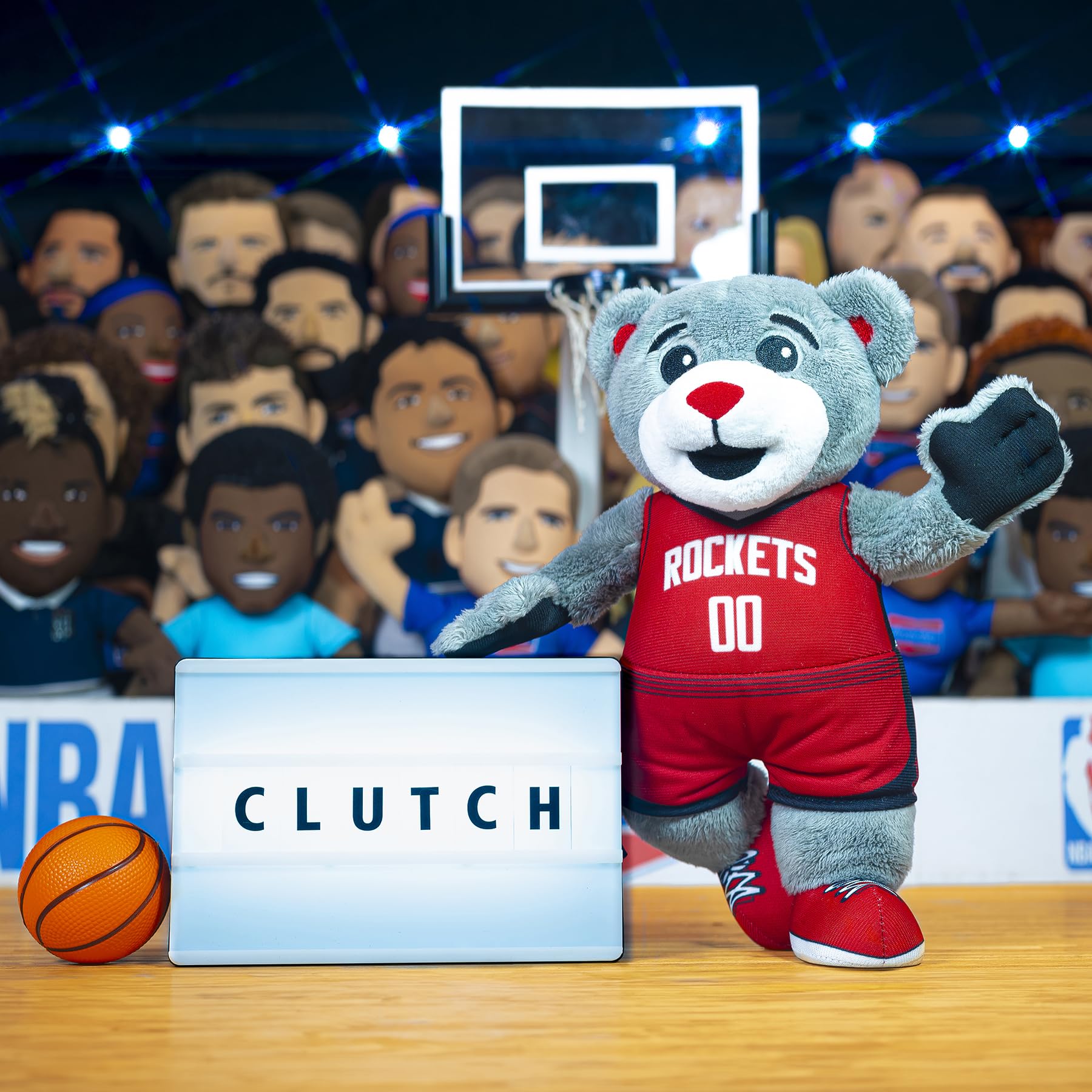 Foto 3 pulgar | Figura De Peluche Bleacher Creatures Houston Rockets Clutch 10 Nba - Venta Internacional.